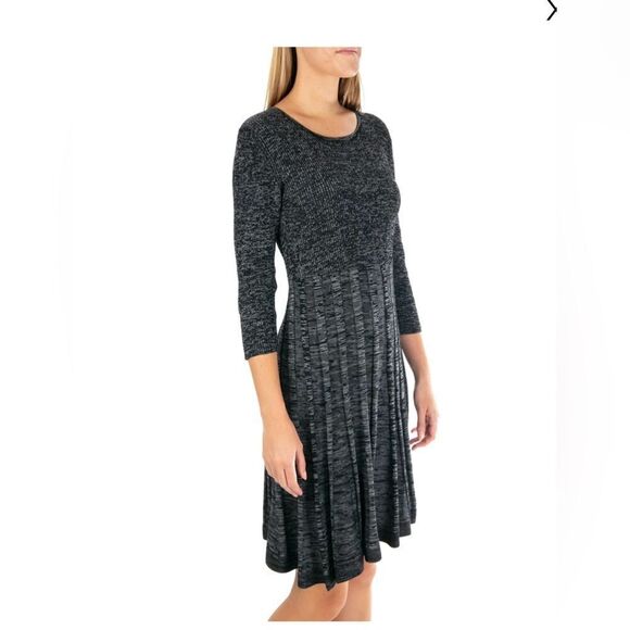 Nina Leonard Fit and Flare Sweater Dress - Picture 1 of 6
